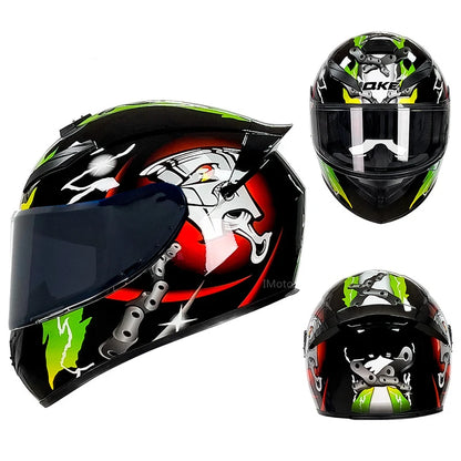 "TechEdge RacingX Full-Face Motocross Helmet" (Please Refer To Size Guide)