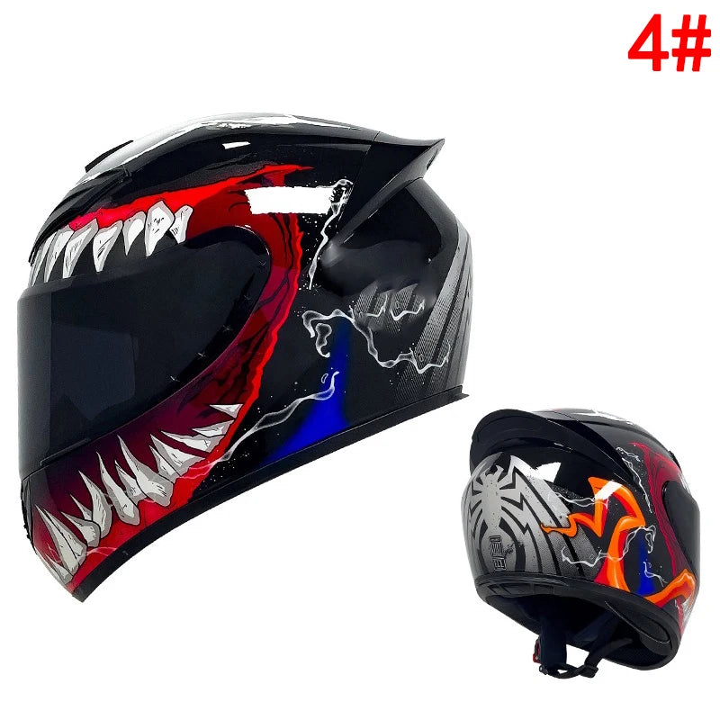 "TechEdge RacingX Full-Face Motocross Helmet" (Please Refer To Size Guide)