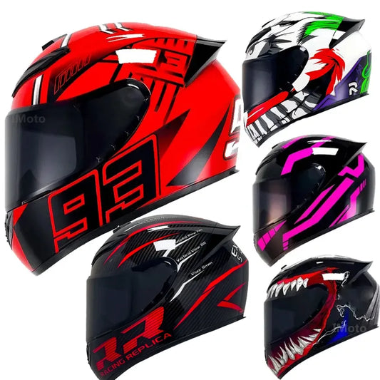 "TechEdge RacingX Full-Face Motocross Helmet" (Please Refer To Size Guide)