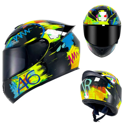 "TechEdge RacingX Full-Face Motocross Helmet" (Please Refer To Size Guide)